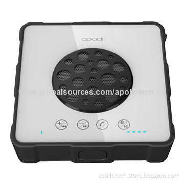 music Bluetooth Mini Speaker, Honey-comb Design, Built-in Power Bank, 10m RF Range, 102*102*24mm/260